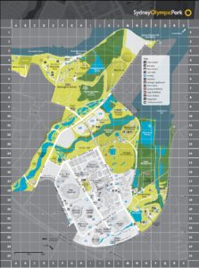 Sydney Olympic Park Map Bstreetsmart